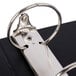 A black Universal economy non-stick ring binder with silver metal rings.