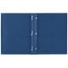 A dark blue Avery paper folder with prong fasteners.