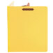 A yellow Universal letter size classification folder with brown tabs.