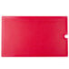 a red rectangular object with a white border