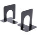 A pair of black metal Universal economy bookends.