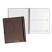 An At-A-Glance gray spiral notebook with a black spiral.
