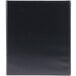 A black rectangular Universal Deluxe View Binder with a white background.