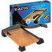 An X-Acto heavy-duty paper trimmer with a wood base.