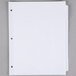 A white paper Universal 5-tab divider set with holes.