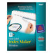 A box of 25 Avery Index Maker dividers with clear label strips.