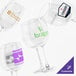 A group of Acopa Select Flora customizable wine glasses.