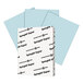 Springhill 025100 8 1/2 inch x 11 inch Blue Pack of 90# Index Card Stock - 250/Pack