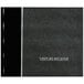 A black hardcover Rediform visitor register book with white text on the cover.