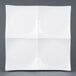 A white square CAC porcelain plate with four divided sections.
