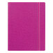 Filofax B115011U 8 1/4 inch x 5 13/16 inch Pink Cover College Rule 1 Subject Notebook - 112 Sheets