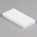 A stack of white paper with clear plastic Universal Buff extended length insertable tab dividers.