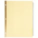 A yellow Universal Buff 5-tab divider set in a yellow file folder.