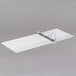 A white Universal economy view binder with silver rings.