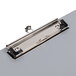 A Universal plastic brushed aluminum landscape clipboard with a metal clip.