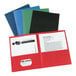 An Avery 2-pocket paper folder in assorted colors.