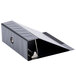 A black Universal economy view binder with metal rings.