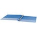 A light blue Universal Deluxe View Binder with silver round rings.