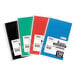 Mead 06900 5 1/2 inch x 9 1/2 inch Assorted Color College Rule 3 Subject Spiral Bound Notebook - 150 Sheets