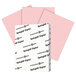 International Paper 076000 Springhill Digital 8 1/2 inch x 11 inch Pink Pack of 7 pt. Vellum Paper Cover Stock - 250/Pack