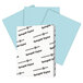 Springhill 025300 8 1/2 inch x 11 inch Blue Pack of 110# Index Card Stock - 250/Pack