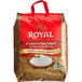A red and gold bag of Royal Chef's Secret Extra Long Basmati Rice.