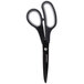 Universal 8" Carbon-Coated Industrial Scissors with black handles.