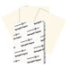 International Paper 097000 Springhill Digital 8 1/2 inch x 11 inch Cream Pack of 7 pt. Vellum Paper Cover Stock - 250/Pack