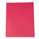 A red Universal letter size paper folder with embossed paper pockets.