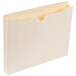 A white Universal letter size file jacket with a yellow tab.