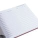 A Rediform burgundy hardcover visitor register book.