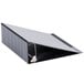 A Universal black binder with metal rings on the side.
