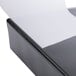 A black Universal Economy View Binder with a white sheet of paper on the cover.