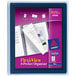 An Avery navy blue Flexi-View 6-pocket folder.