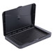 An Avery black plastic stamp pad container with a lid.