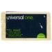A package of Universal yellow sticky notes with a green and white label.