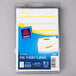 A package of Avery file folder labels with blue and yellow labels that have yellow text.