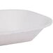 A white Huhtamaki Chinet rectangular paper food tray.