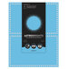 Astrobrights 91109 8 1/2 inch x 11 inch Lunar Blue / Silver Foil-Enhanced Pack of 65# Certificate Paper - 30/Sheets