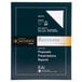 A blue box of Southworth white business paper with a black and white label and white text.