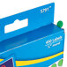 A blue box of Avery green round color coding labels with white text and green dots.