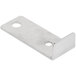 A stainless steel Avantco pilot orifice bracket with two holes.