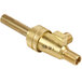 An Avantco brass control valve with a threaded nozzle.