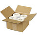 A white box with four rolls of Avery 4" x 6" shipping labels inside.