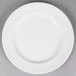 A Reserve by Libbey white porcelain plate with a white rim.