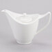 A white Royal Rideau porcelain teapot with a lid.