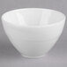 A white bowl with a white rim.