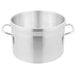 A Vollrath Wear-Ever aluminum sauce pot with handles.