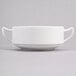 A white Reserve by Libbey porcelain bowl with two handles.