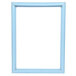 A blue rectangular frame with a white background displaying a Delfield 1702170 equivalent magnetic 3-sided door gasket.